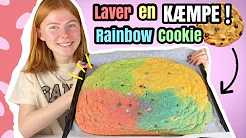 Laver en KÆMPE COOKIE!! //Rainbow cookie// Emmes krea-verden