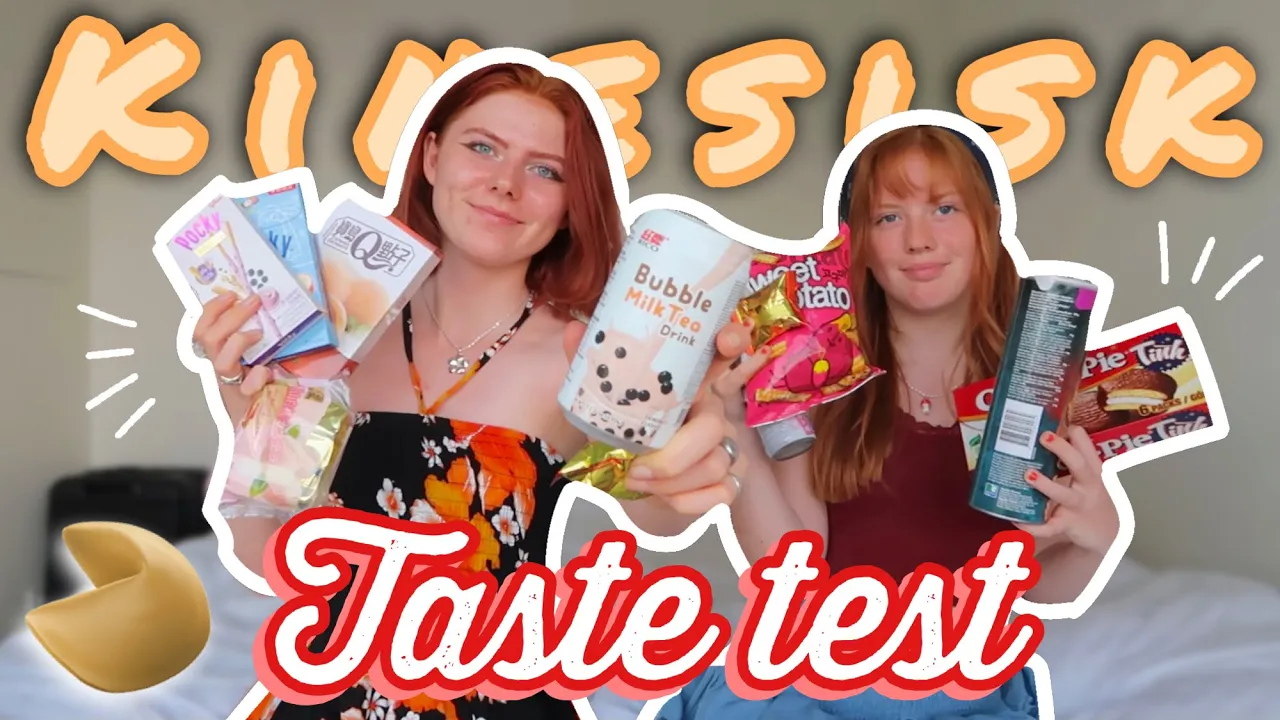 KINESISK TASTE TEST! Smager på asiatiske ting med Holly  - Emmes