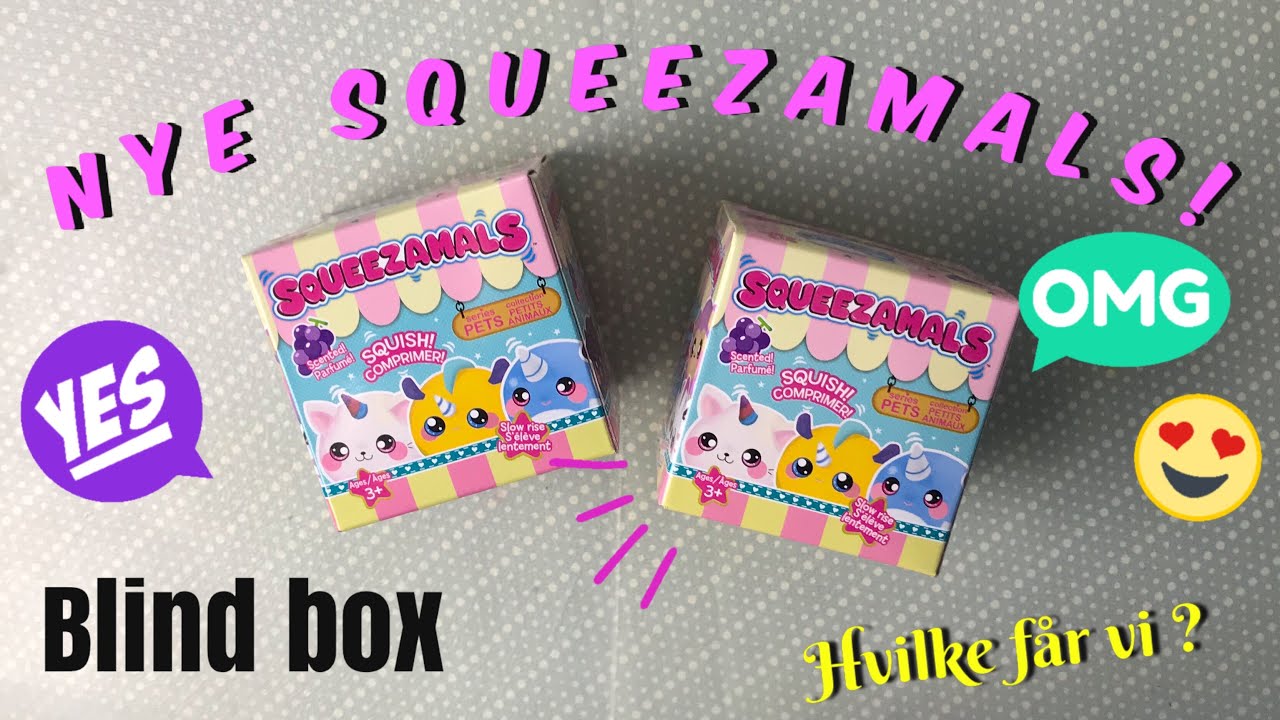 TESTER NYE SQUEEZAMALS!!! //squeezamal blind box//
