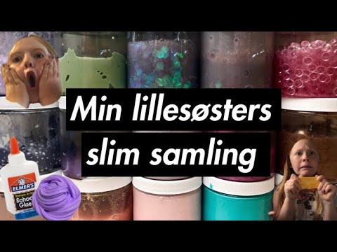 😃min lillesøsters slim samling😍og ASMR