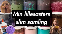 😃min lillesøsters slim samling😍og ASMR