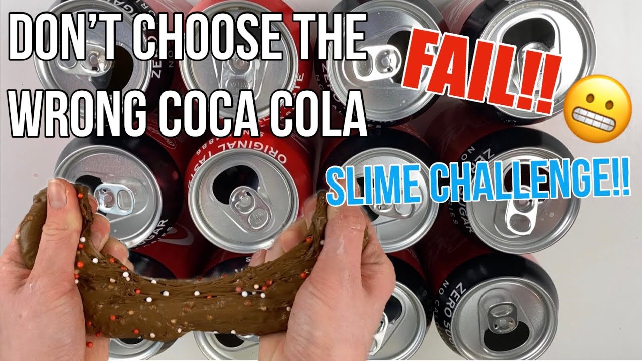 Don’t choose The wrong Coca cola SLIME CHALLEMGE!!