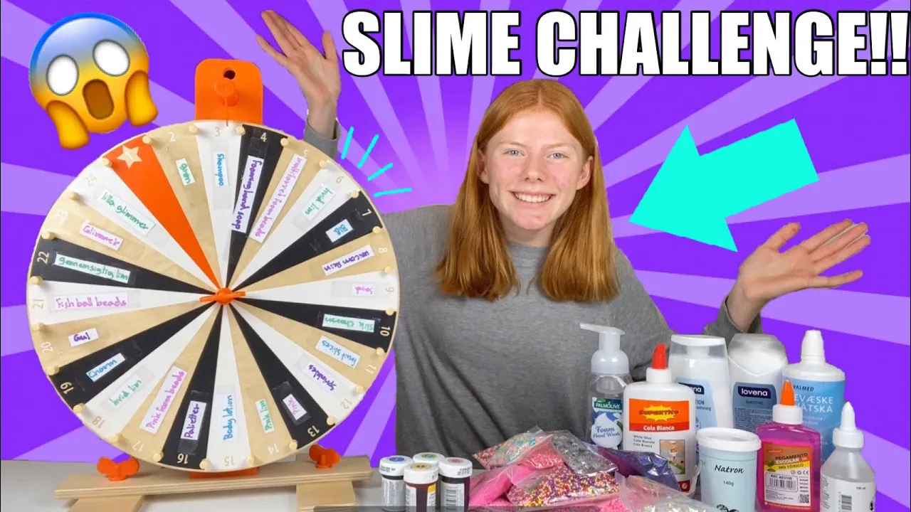 MYSTERY WHEEL OF SLIME CHALLENGE!!!!