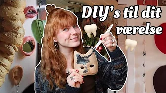 PINTEREST DIY'S TIL DIT VÆRELSE! (tand spejl, krystal snor, tørrede blomster og m.m)