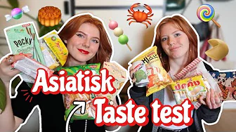 ASIATISK TASTE TEST!! Smager på mærkeligt slik - med Holly