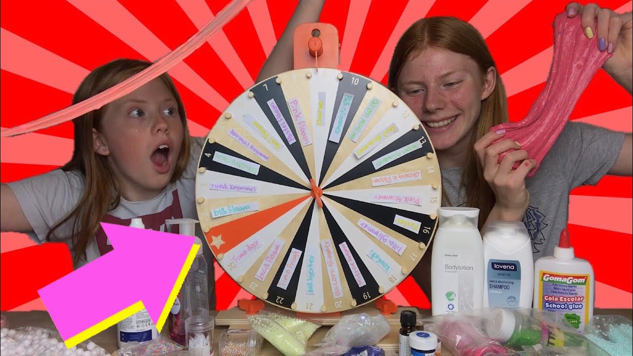 MYSTERY WHEEL OF SLIME CHALLENGE!!!!