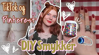 DIY TIKTOK OG PINTEREST SMYKKER - Krystal halskeder og ringe