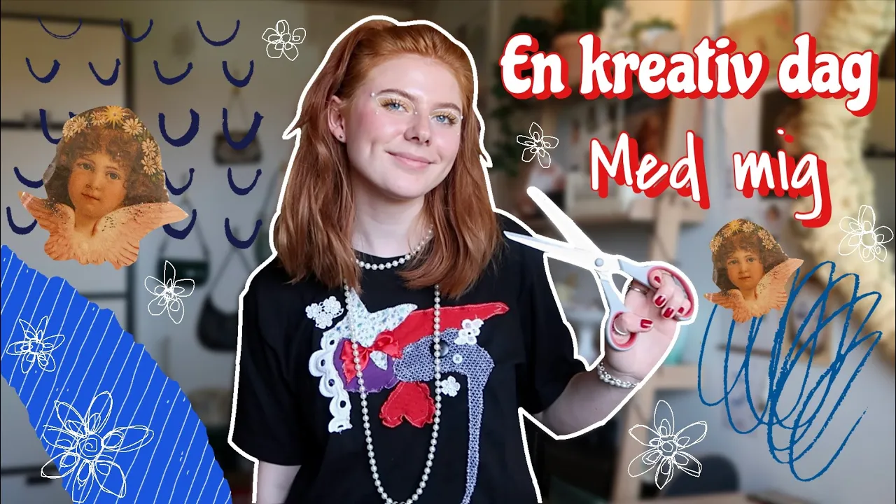 EN KREATIV DAG MED MIG! *Vlog* - Ler, makeup og syr