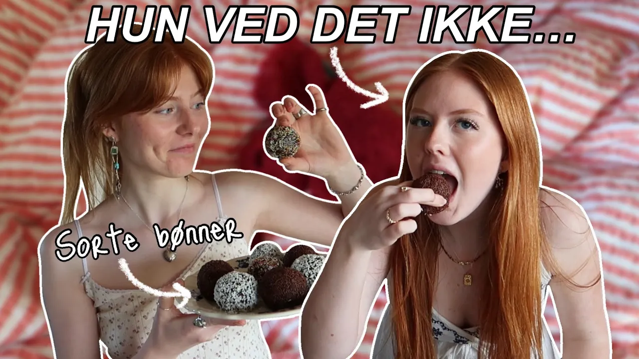 LAVER ROMKUGLER MED SORTE BØNNER! - VLOG
