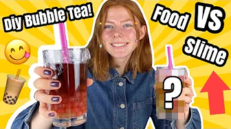 Slime VS food (laver diy Bubble tea) Emmes krea-verden