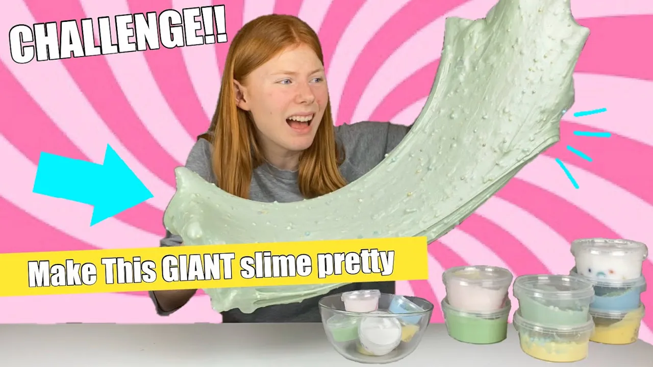 MAKE THIS GIANT SLIME PRETTY CHALLENGE!!
