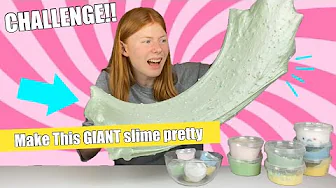 MAKE THIS GIANT SLIME PRETTY CHALLENGE!!