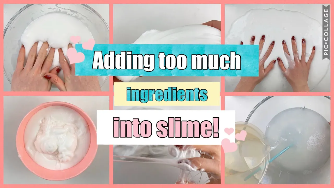 ADDING TOO MUCH INGREDIENTS INTO SLIME!!