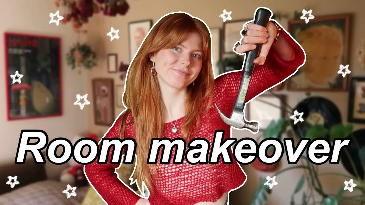 ROOM MAKEOVER - fjerner min plante væg, ny plakat, og japansk haul!