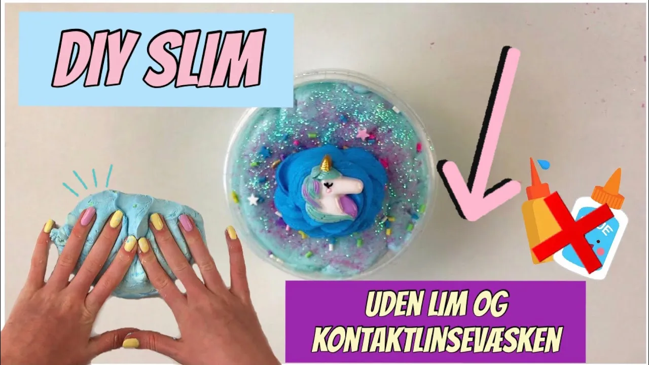 DIY SLIM UDEN LIM OG KONTAKTLINSEVÆSKEN!!