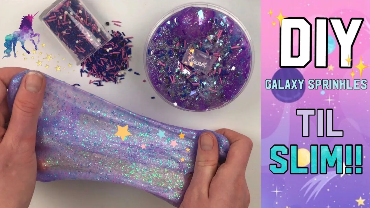 DIY Galaxy sprinkles til Slim!!