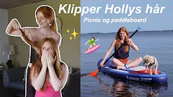VLOG: Jeg klipper Holly, vi tager på picnic og står på paddleboard :)