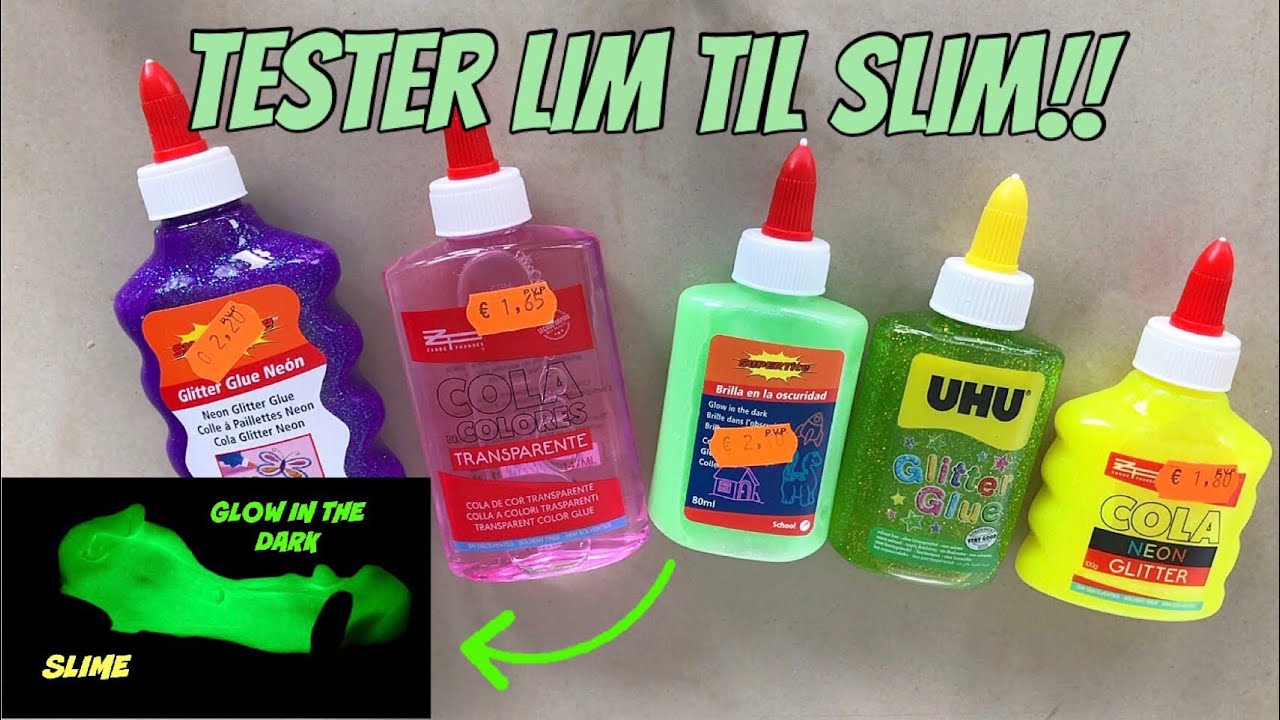 Tester lim til slim!!!(Glow In the dark)