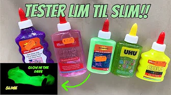 Tester lim til slim!!!(Glow In the dark)