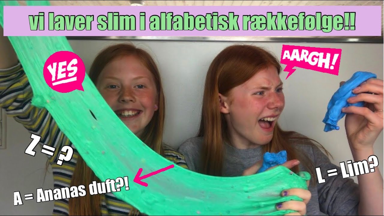 Vi laver slim i alfabetisk rækkefølge!!//Emmes krea-verden//
