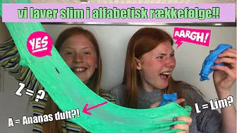 Vi laver slim i alfabetisk rækkefølge!!//Emmes krea-verden//
