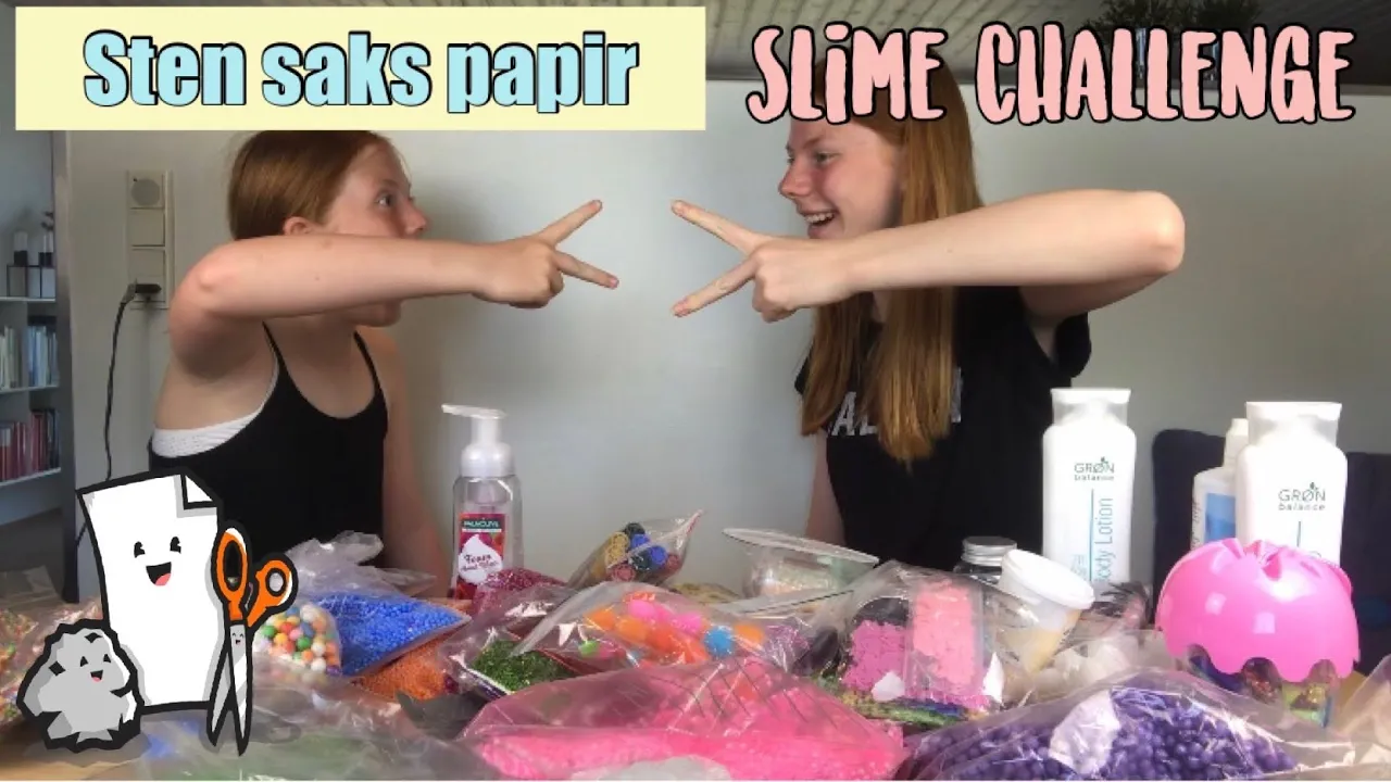 STEN SAKS PAPIR SLIME CHALLENGE!!!