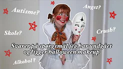SVARER PÅ SPØRGSMÅL JEG HAR UNDGÅET OG LIGGER HALLOWEEN MAKEUP!!