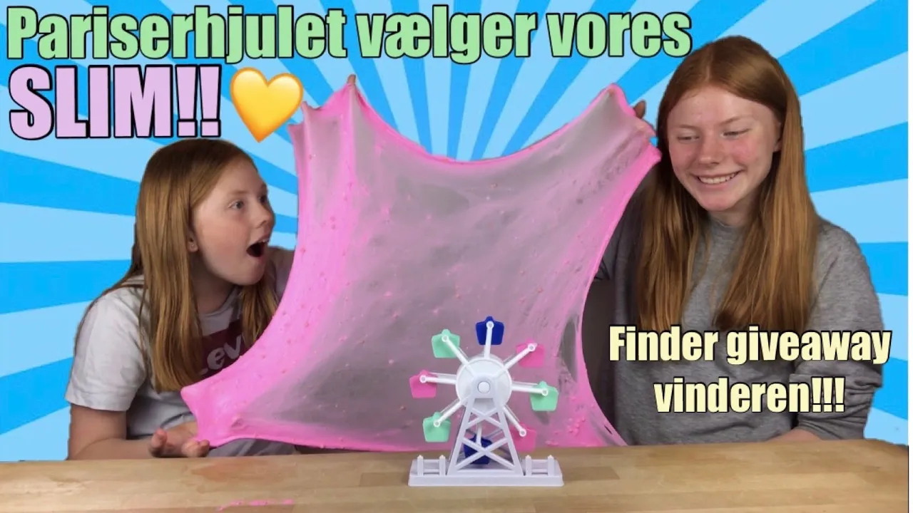 SLIME CHALLENGE!!//finder vinderen af min giveaway!!//