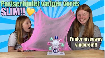 SLIME CHALLENGE!!//finder vinderen af min giveaway!!//