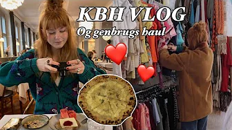 KØBENHAVN VLOG + HAUL (genbrugsshopping, museum og cafebesøg)