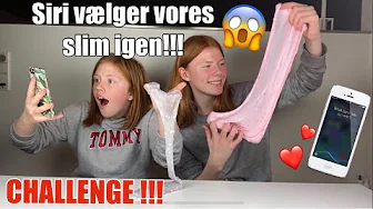 Siri vælger vores slim!!(SLIME CHALLENGE)