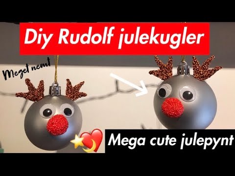 Diy Rudolf julekugle kit// 7. December ⭐️❤️