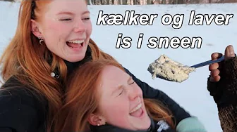 LAVER IS I SNEEN OG KÆLKER MED HOLLY