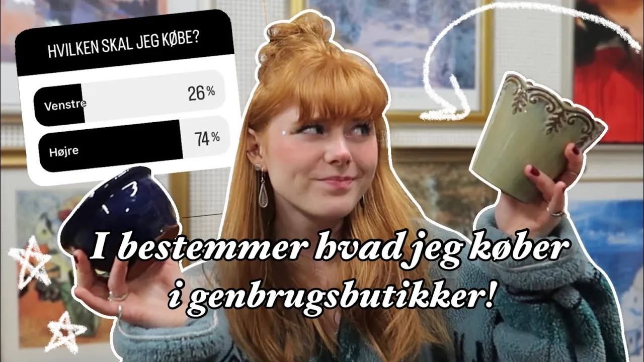 I BESTEMMER HVAD JEG KØBER I GENBRUGSBUTIKKER!!