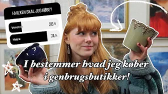 I BESTEMMER HVAD JEG KØBER I GENBRUGSBUTIKKER!!