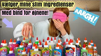 VÆLGER MINE SLIM INGREDIENSER MED BIND FOR ØJNENE!! //Emmes krea-verden//