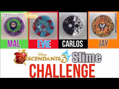 Disney Descendants 3 slime CHALLENGE//Reklame for Disney Channel//
