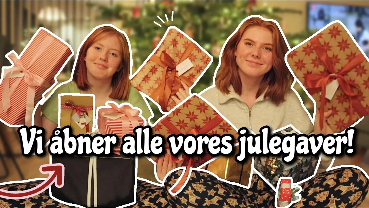 VI ÅBNER ALLE VORES JULEGAVER! (Julegave haul) - Emmes
