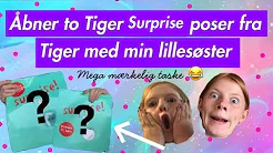 Åbner to tiger surprise poser med min lillesøster💖