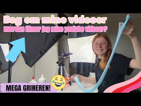 BAG OM MINE VIDEOER!! Hvordan filmer jeg mine youtube videoer? NY INTRO!!