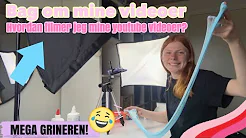 BAG OM MINE VIDEOER!! Hvordan filmer jeg mine youtube videoer? NY INTRO!!
