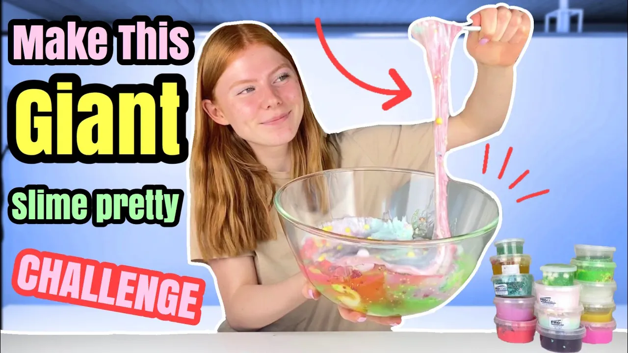 MAKE THIS GIANT SLIME PRETTY CHALLENGE!! Emmes krea-verden