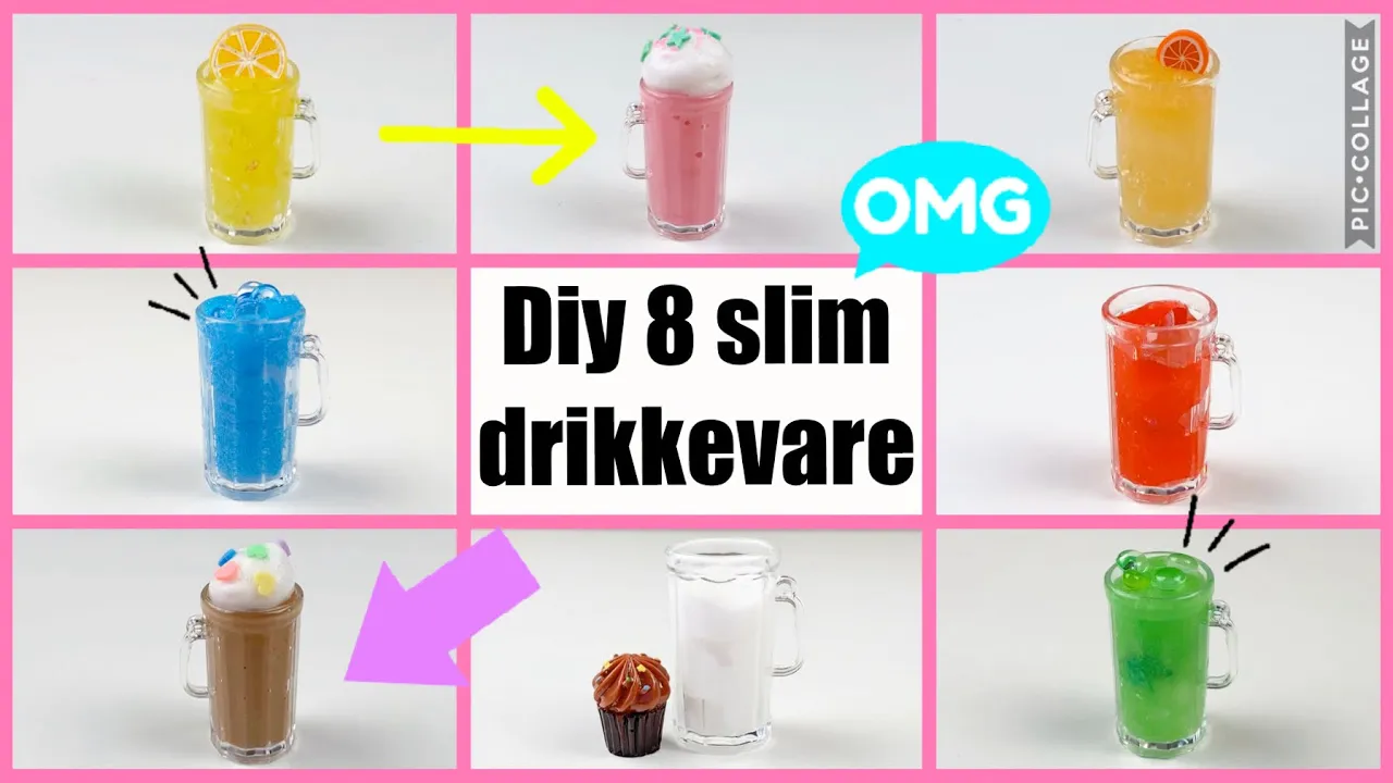 DIY 8 MINI SLIM DRIKKEVARE!!