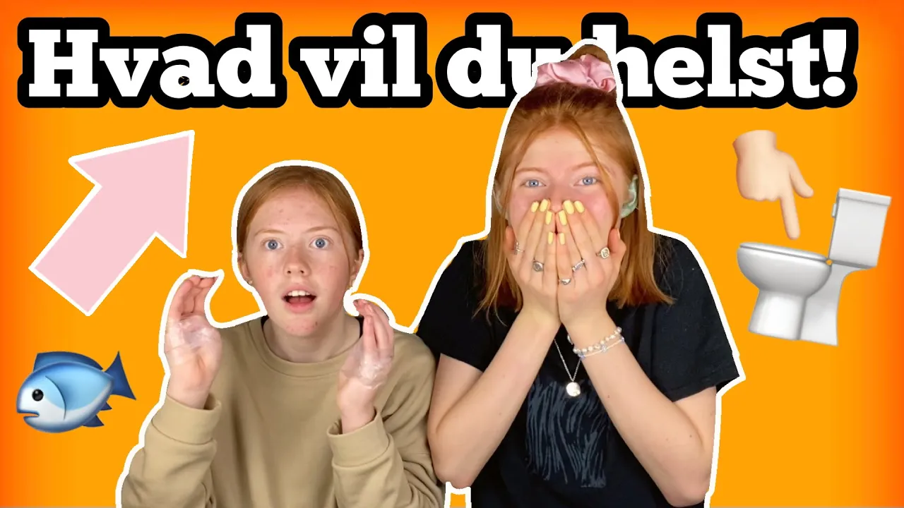 Hvad vil du helst!! Finger i toilettet VS fiskesovs! //Emmes krea-verden//