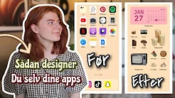 Sådan designer du selv dine apps og widgets!!
