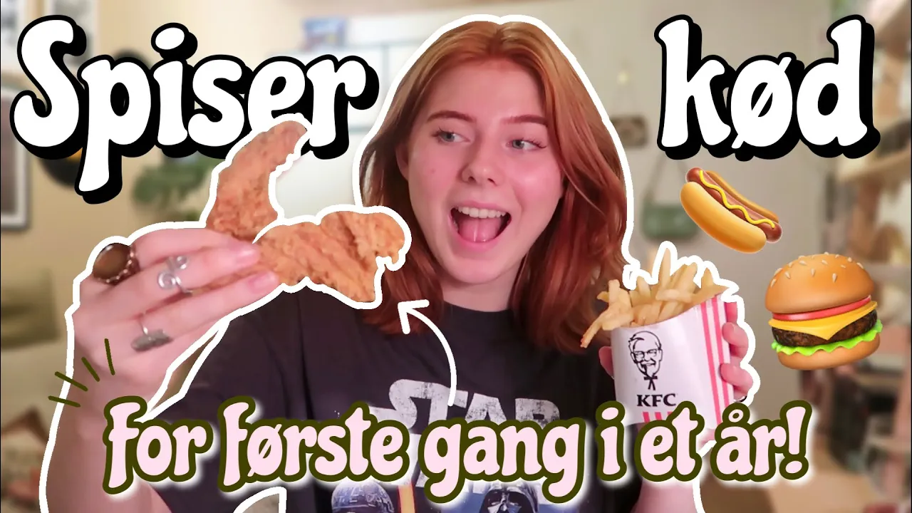 WHAT I EAT IN DAY - Spiser kød for første gang i et år! Q&A