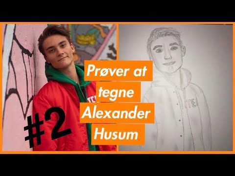 😃prøver at tegne Alexander Husum😃 // tegner youtubere #2//