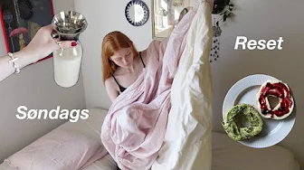 SØNDAGS RESET VLOG - Bagning, rengøring, børster Basse og overnight oats opskrift
