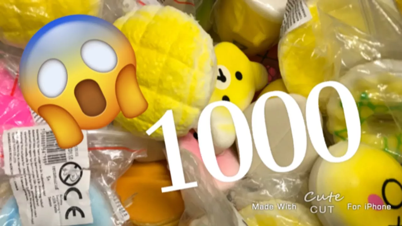 Squishies i SuperBrugsen + 1000 subs 😱❤️