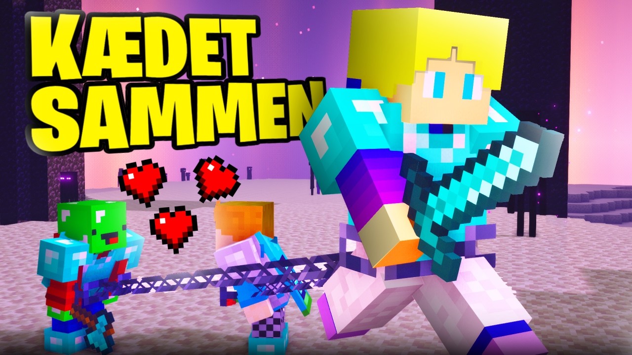 Kan Man Klare Minecraft, Når Man Er KÆDET SAMMEN?! (Compilation)